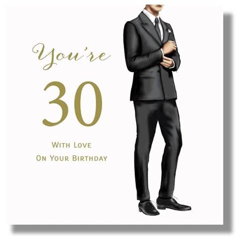 Happy 30th Birthday Card Male 30th Birthday Cards Happy 30th