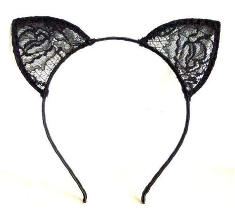 2014 Santa Wishlist Black Lace Cat Ear Headband Like The One Ariana