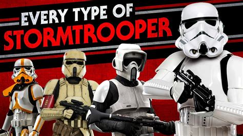 Every Stormtrooper Type In Star Wars Canon Youtube