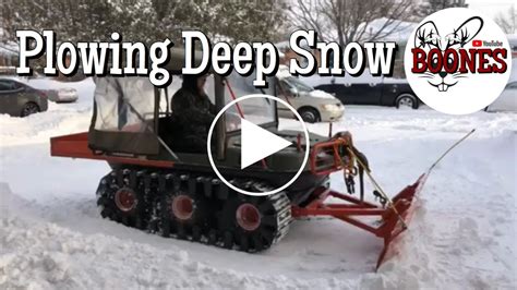 Plowing Deep Snow With A Utv Youtube