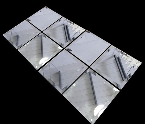Rectangular Beveled Mirror Tiles Home Design Ideas