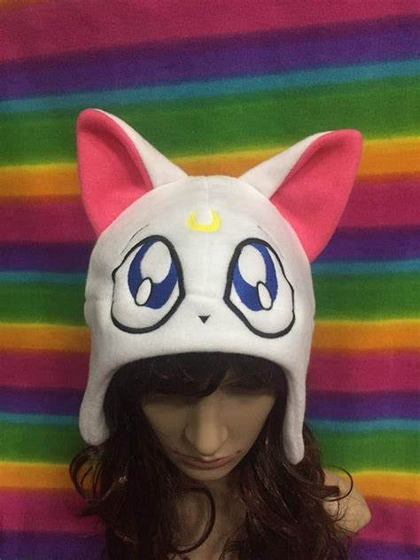 Artemis Sailor Moon Cat Fleece Cap Hat Beanie Anime Cosplay Sailor Moon Cat Caps Hats Fleece
