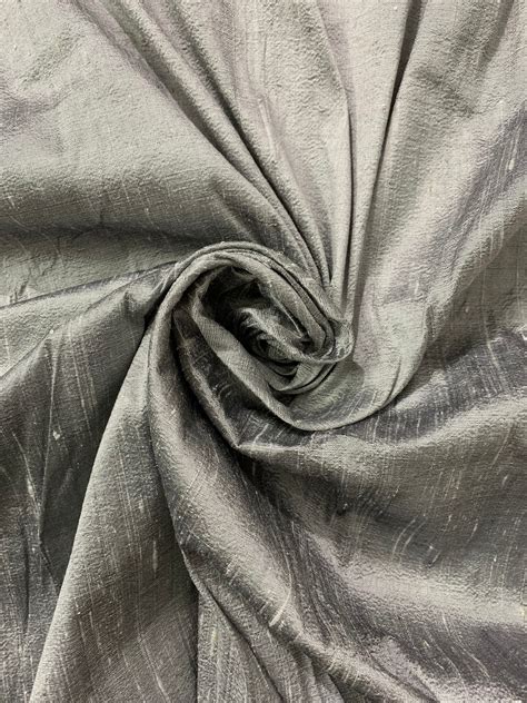 Silver Grey Raw Silk Pure Raw Silk Wedding Dupion Silk Etsy Australia