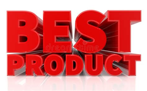 3d Best Product Word On White Background 3d Rendering Stock