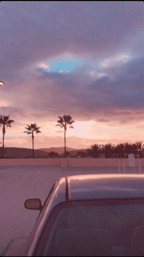 1920x1080px 1080p Free Download Sunset Aesthetic Car Carros Palm