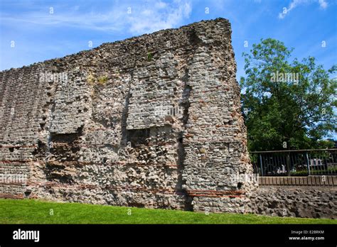 Remains Of London Wall Which Was A Defensive Structure First Built By