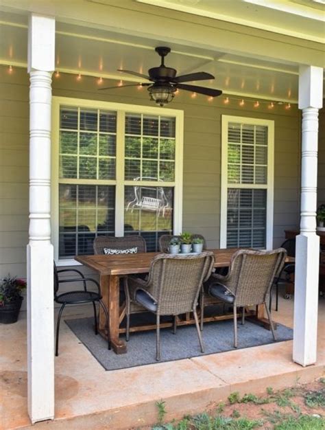 Diy Outdoor Farmhouse Patio Table Made With 2x4s 22 Outdoor Fan Diy