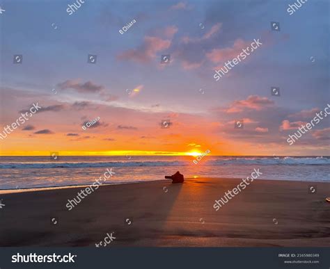 Petitenget Beach Sunset Beautiful Island Bali Stock Photo 2165980349