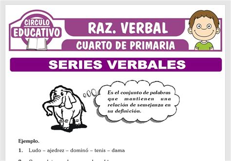 Series Verbales Ejercicios Para Cuarto De Primaria Fichas Para Imprimir The Best Porn Website