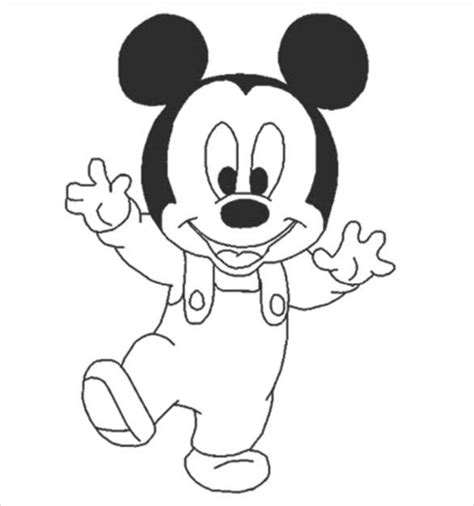 Mickey Mouse Coloring Page 15 Free Psd Ai Vector Eps Format Download
