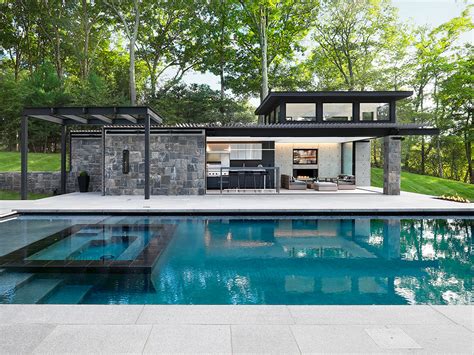 modern pool house designs pool house pools poolhouse modern houses backyard relaxing dream