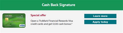 Max gross joined trumark financial credit union in 2017. TruMark Financial Cash Back Signature $100 Cash Bonus + No Annual Fee