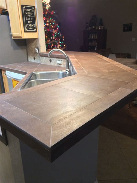 Great How To Tile A Countertop Butcher Block Dinette Sets Kitchen