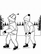 Coloring Pages Skating Ice Kids Winter Cleveland Choose Board Print Getcolorings sketch template