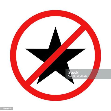 No Star Sign On White Background Stock Illustration Download Image