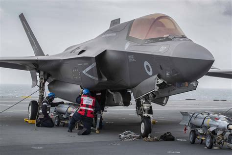 F 35 Jets On Hms Queen Elizabeth Complete Live Weapons Training