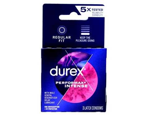 Buy Durex Performax Intense Climax Control Ultra Fine 3 Condoms Online