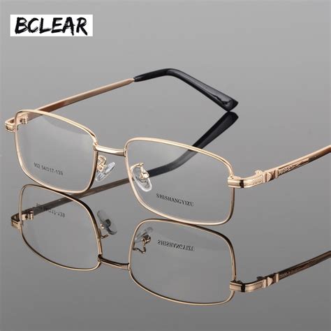 bclear fashion eyeglasses classic thick gold plating men s new full frame optical glasses frame