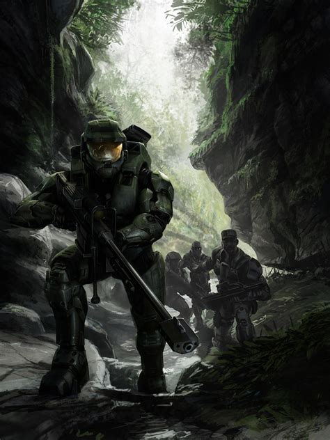 Halo 3 Master Chief Concept Art Andajuga