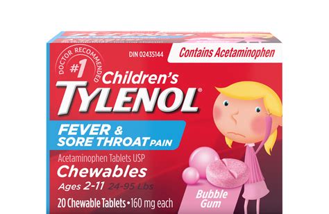 Childrens Tylenol® Fever And Sore Throat Pain Chewables Tylenol®