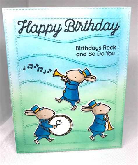 Happy Birthday Card Marching Band Birthday Card Give A Etsy