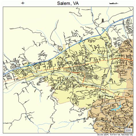 Salem Virginia Street Map 5170000