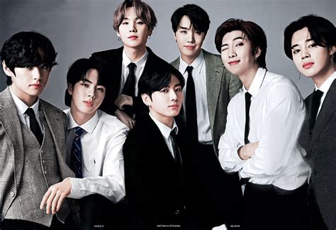 Bts Photoshoot With Gq Japan On We Heart It Foto Bts Bts Group