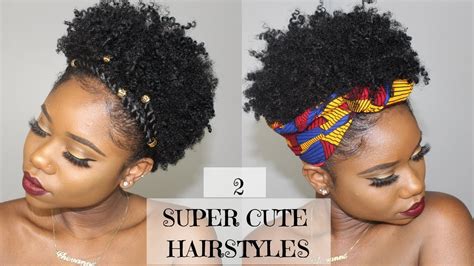 Two Super Cute And Easy Hairstyles For Short Natural Hair