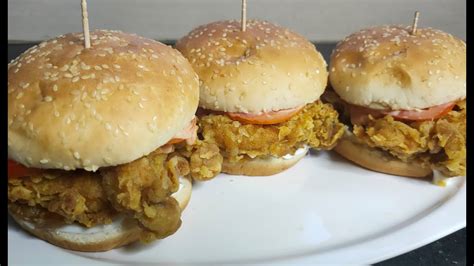 The best part about this recipe is that you are already aware of the ingredients used to make the zinger burger. Zinger Burger Recipe/Perfect KFC Style Zinger Burger At ...