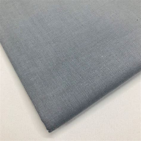 Plain Dark Grey Cotton Lili Fabrics