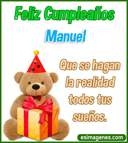 Feliz Cumpleaños Manuel Tarjetas Con Nombres Cumpleaños Imágenes