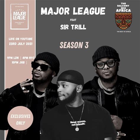 Major League Djz Amapiano Balcony Mix Africa Live With Sir Trill