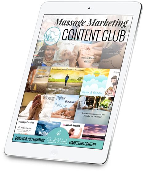 Free Massage Marketing Content Samples Massage And Spa Success Massage Marketing Marketing
