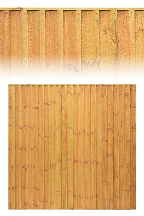 Standard Golden Featheredge Or Close Board Timber Fence Panel