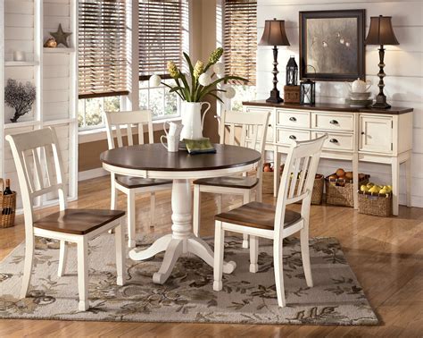 Whitesburg Round Dining Room Set From Ashley D583 15b 15t Coleman