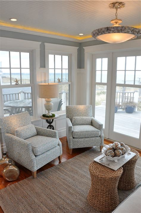 This home is decorated in a subtile way and many space is left around the furnishings, giving the apartment and even more spacious look. Dream Beach Cottage with Neutral Coastal Decor - Home ...