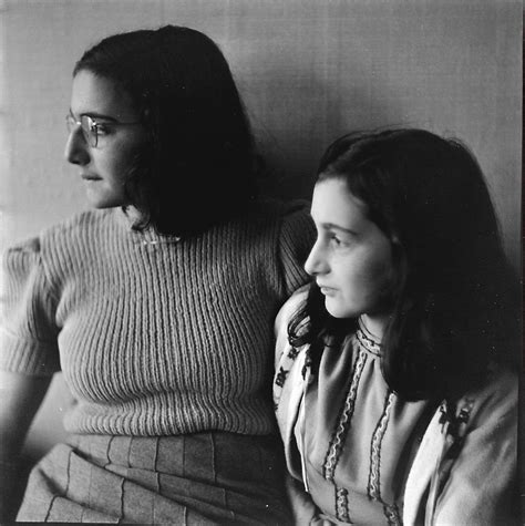 Margot And Anne Frank One Of The Last Photos Taken Of Them 1941
