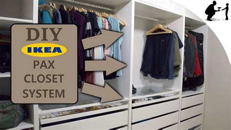 How to nest for less got tired of having their shoes in laundry baskets in their closet. DIY: Custom Closet Using Ikea Pax System - YouTube