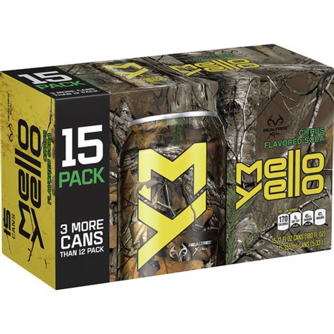 Mello Yello Cans 12 Fl Oz 15 Pack Lemon Lime And Citrus Market Basket