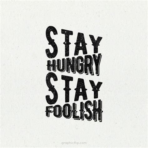 Stay Hungry Stay Foolish Inspirational Quote Poster Super Dev Resources