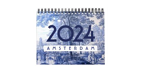 Amsterdam Calendar 2024 Zazzle