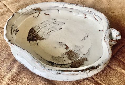 Ceramic White Glazed Bowl W Markings Collectors Weekly