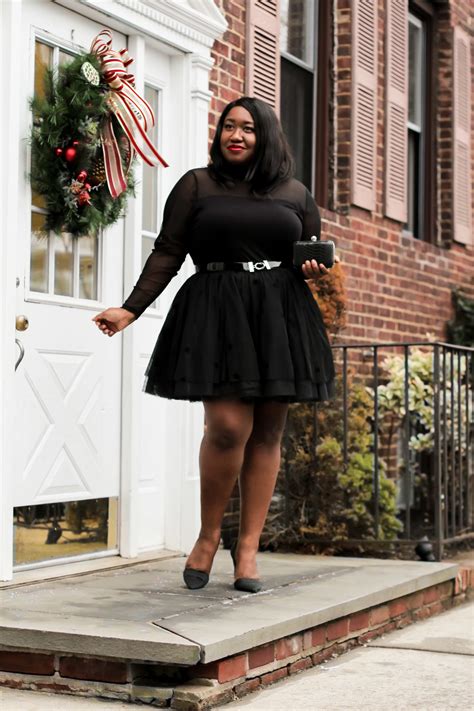 Plus Size Tulle Skirt Holiday Outfit Shapely Chic Sheri