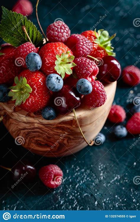Berries Closeup Colorful Assorted Mix Stock Image Image Of Raspberry