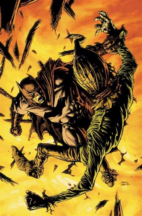 Batman Vs Scarecrow By David Finch Awsome Comic Comics Dark Knight