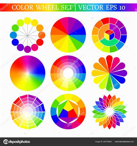 Color Wheel Set Stock Vector By ©rioabajorio 387754654