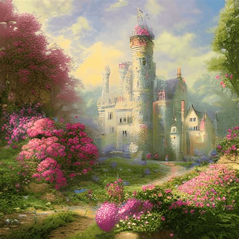 Fairytale Castle In The Clouds · Creative Fabrica