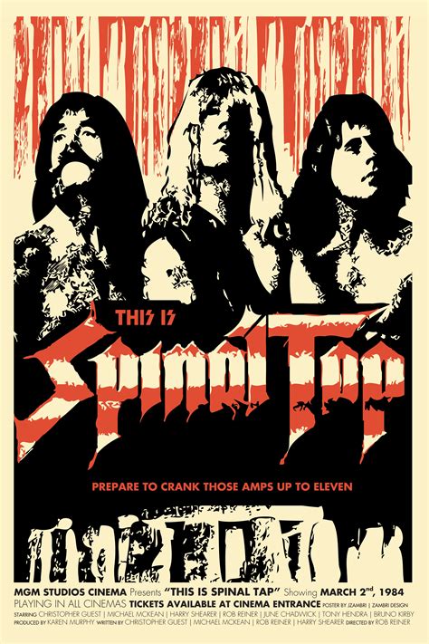 This Is Spinal Tap Movie Poster Movie Posters 1984 Poster Concert