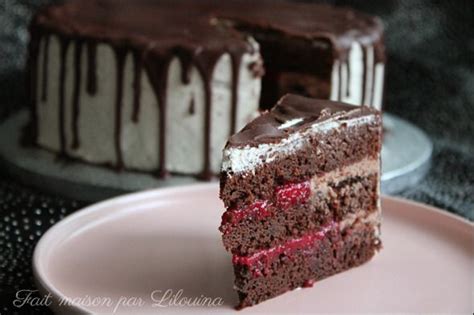 Voici une recette délicieuse et facile à réaliser! Drip cake chocolat framboise, layer cake... - Fait maison ...