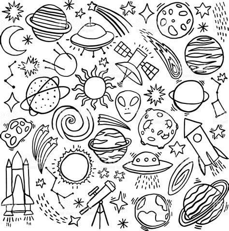 Space Drawings Easy Space Drawings Simple Drawing Outer Untitled